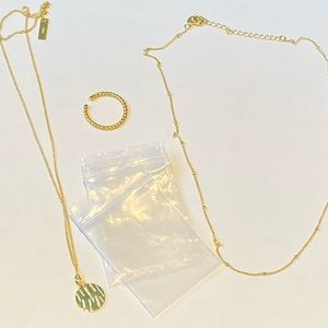 NEW Jewelry Bundle - Sterling Silver + 18kt Gold